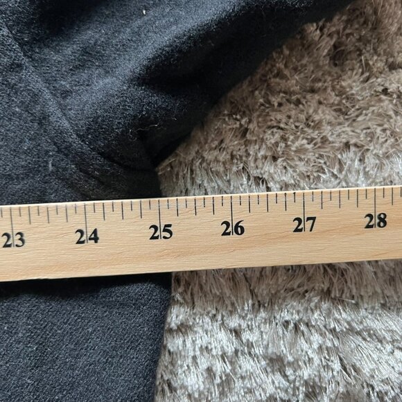 VTG Eddie Bauer 100% Wool Button Down Shirt Black Lrg Workwear Shacket Hong Kong - Picture 6 of 7